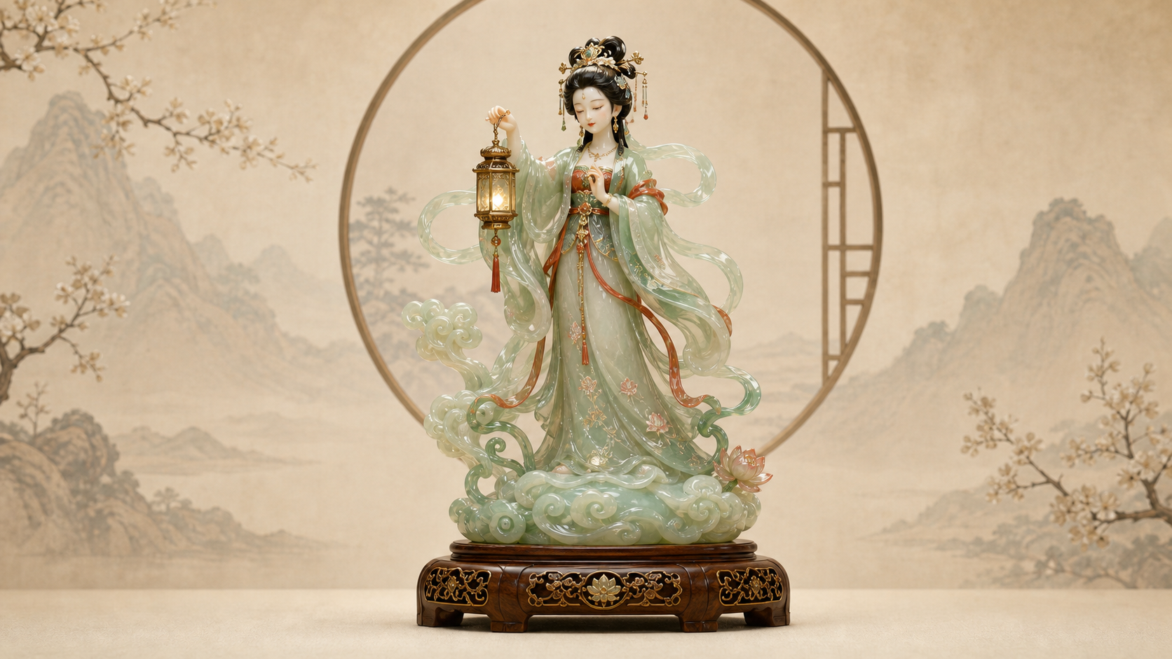 宫灯限定款概念图，非实拍样品